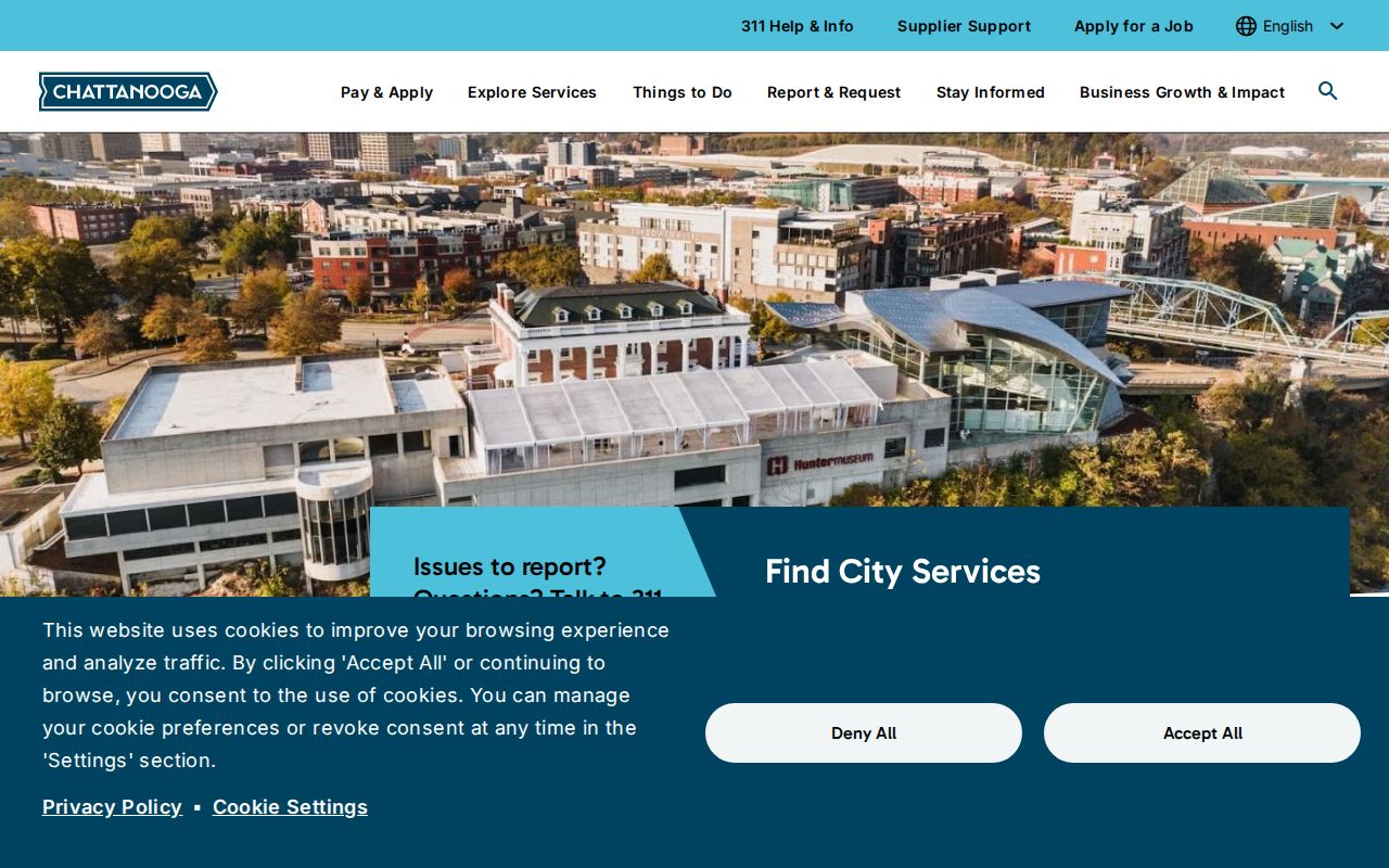 Official city entry point for a Chattanooga criminal record check