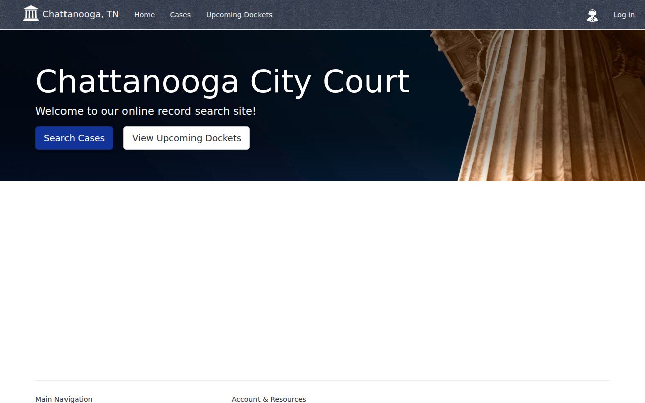 Chattanooga municipal court record search controls