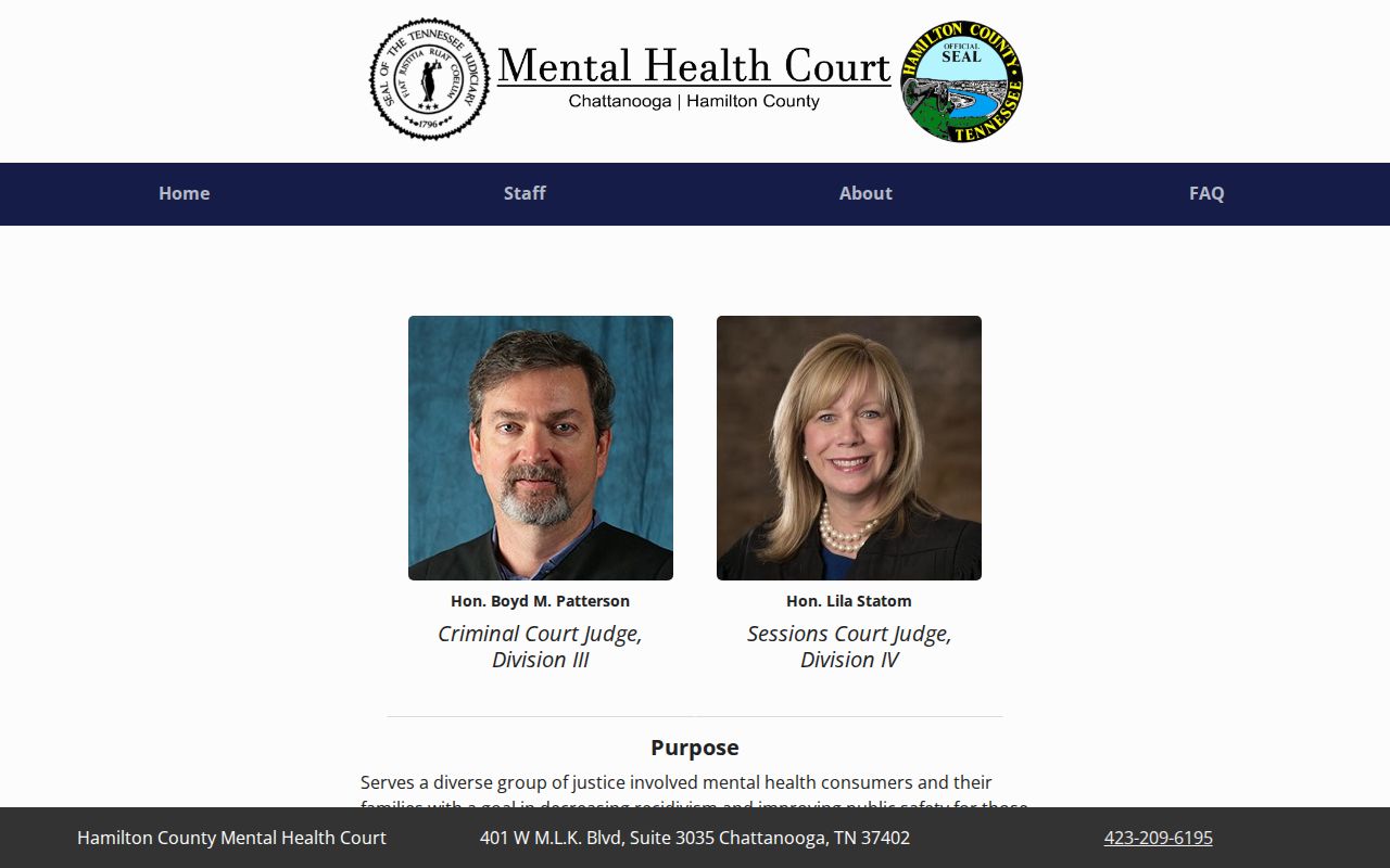 Hamilton County court case records for Mental Health Court