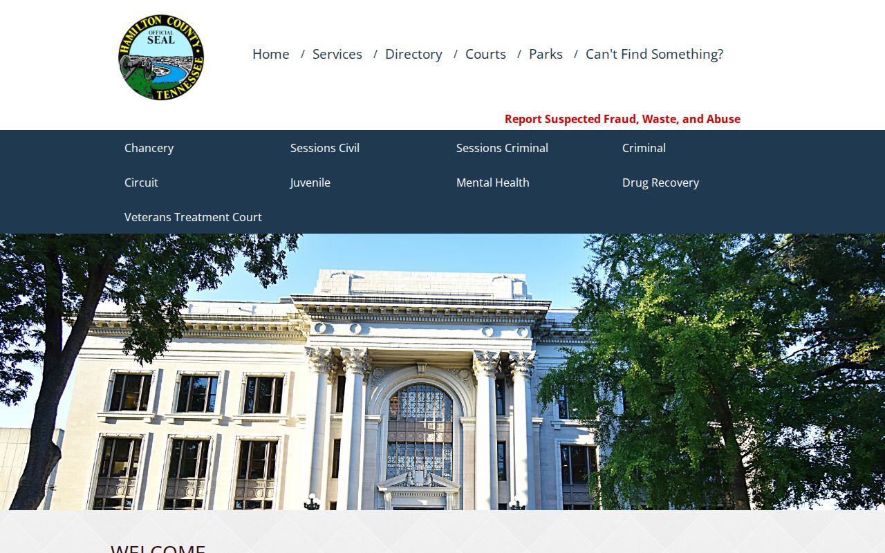 Hamilton County criminal court system records page